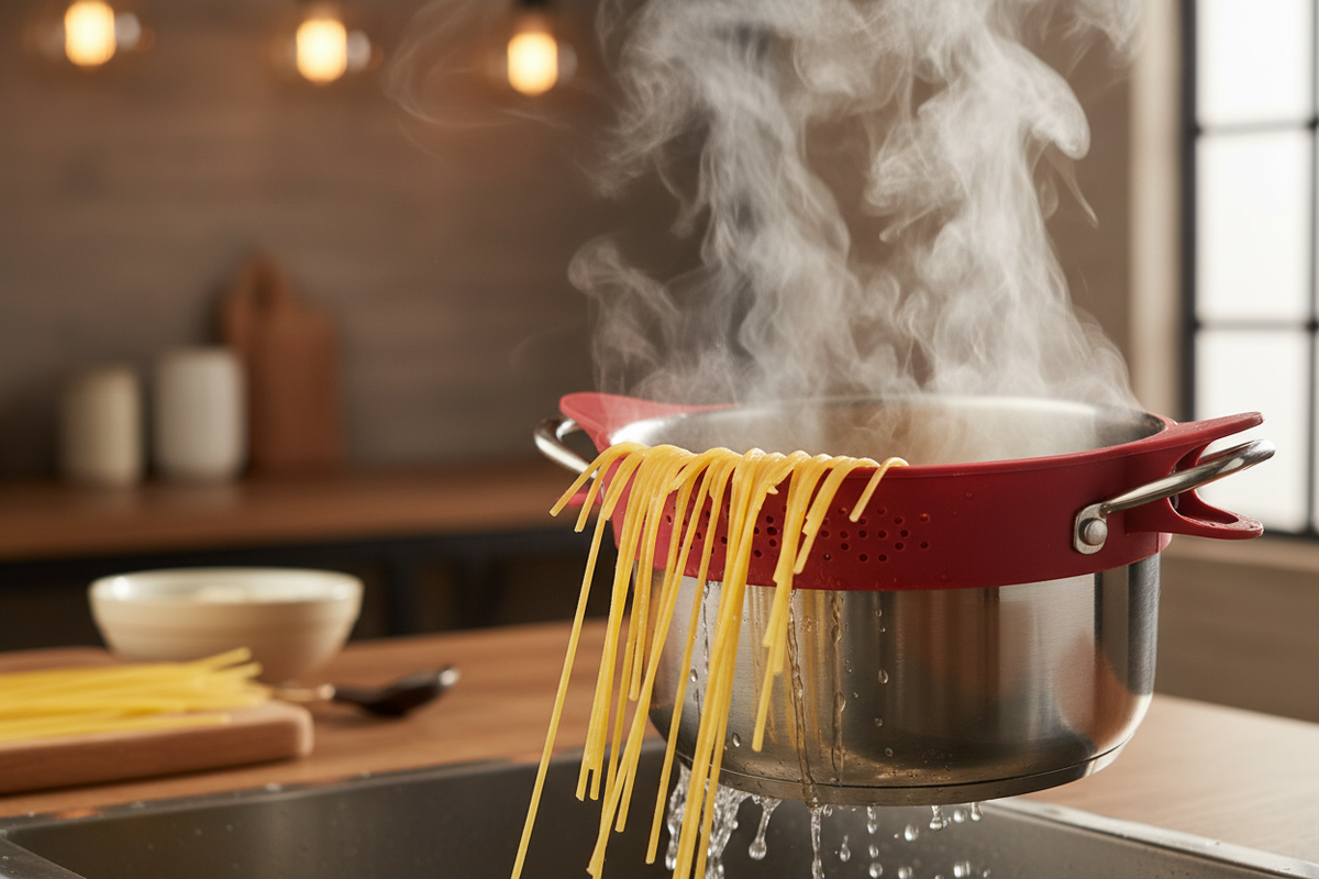 No More Spilled Pasta: The Stress-Free Way to Drain Boiling Pots with One Hand