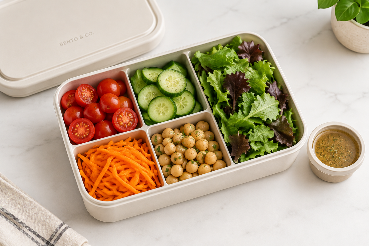 Compartment Control: How a Bento-Style Salad Container Elevates Weekly Meal Prep