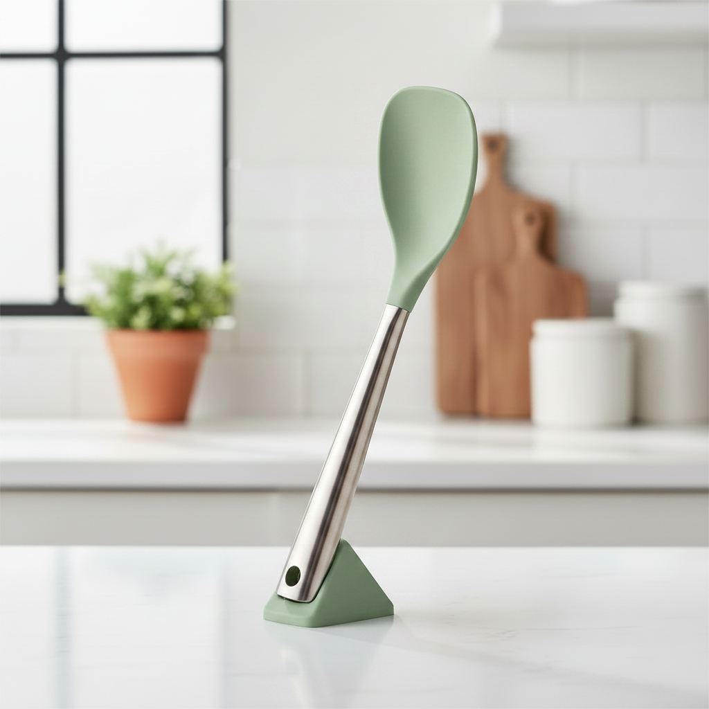 Ditch the Spoon Rest: Why an Elevated Silicone Spoonula Keeps Countertops Spotless
