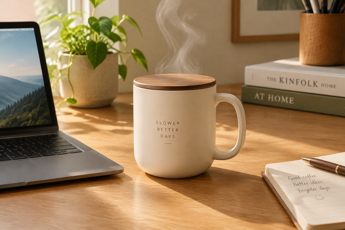 Keep It Hot, Keep It Clean: Why a Mug with Lid is the Ultimate Desk Companion