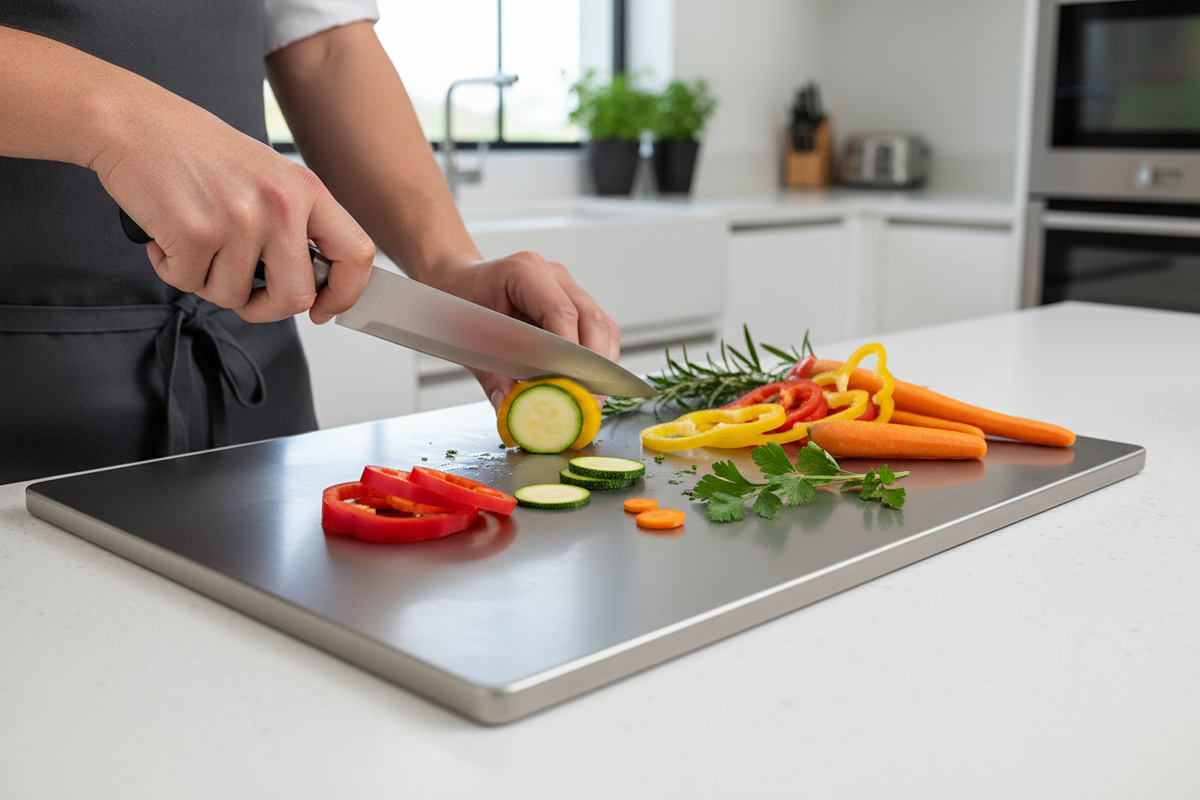 No Scratches, No Smells: How a Titanium Cutting Board Keeps Meal Prep 100% Hygienic
