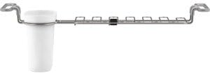 Kohler K-5473-0 Multi-Purpose Over-The-Sink Drying Rack, Caddy with Kitchen Towel Bar Holder, Soaking Cup. Expandable 14.6" to 17.6", White