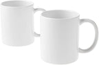 Cricut Beveled Blank, Ceramic-Coated, Dishwasher & Microwave Safe Mug to Decorate, Mug Press & Infusible Ink Compatible,12 Oz Sublimation, Ideal for Crafts and Printing, 2 Count, White