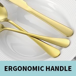 65PCS Gold Silverware Set for 10 with Cutlery Drawer Organizer, Stainless Steel Flatware Set with Steak Knives, Include Spoons and Forks Set & Serving Utensils, Mirror Polished