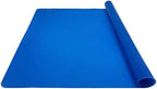 LONGFITE Silicone Baking Mat Extra Large 23.6''x19.7'' for Dough Rolling Pastry Fondant Mat Nonstick and Nonskid Heat Resistent, Countertop Protector, Dining Table Mat and Placemat (Extra Large, Blue)