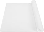 Thick Silicone Counter Mat Large 23.4"by15.6", Heat Resistant Mat for Kitchen Table/Countertop Protector/Non Stick Pastry Baking Placemats, Silicone Pad for Crafts Kids, Super Kitchen Clear