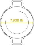 Lodge 8 Inch Pre-Seasoned Cast Iron Skillet - Dual Assist Handles - Use in the Oven, Stove, Grill, or Over a Campfire - Black (Pack of 3)