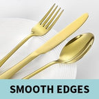65PCS Gold Silverware Set for 10 with Cutlery Drawer Organizer, Stainless Steel Flatware Set with Steak Knives, Include Spoons and Forks Set & Serving Utensils, Mirror Polished
