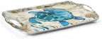 Serving Tray Decorative Tray with Handles Multi-Purpose Rectangular Serving Trays for Restaurant, Parties, Coffee Table, Kitchen - Retro Turtle