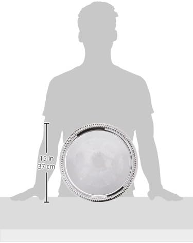 Winco CMT-14 Round Tray, 14-Inch, Chrome,Medium