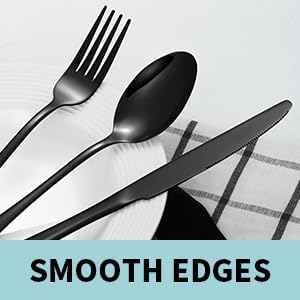 65PCS Black Silverware Set for 10 with Cutlery Drawer Organizer, Stainless Steel Flatware Set with Steak Knives, Include Spoons and Forks Set & Serving Utensils, Mirror Polished