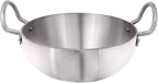 Satre Online and Marketing Aluminium Kadai Size No-12, Kadhai Frying Pan,Thickness 4 mm -Color-Silver