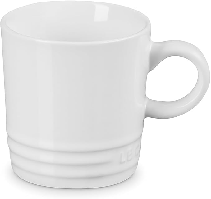 Le Creuset Stoneware Set of 6 London Mugs, 12 oz. Each, White