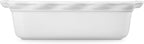 Le Creuset Stoneware Heritage Fluted Loaf Pan, 9", White