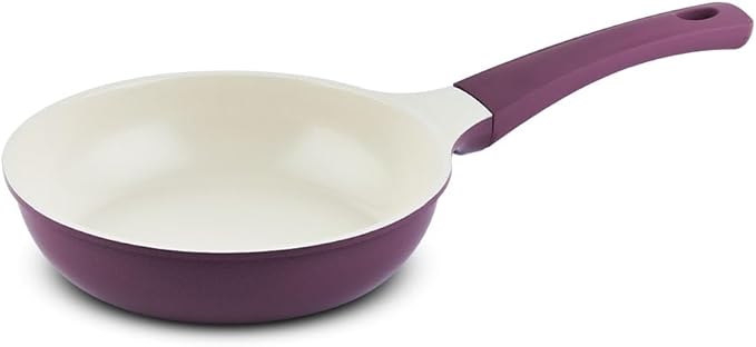 UPIT Non Stick Ceramic Frying Pan Skillet | Scratch-Resistant PFOA & PFOS Free Non Toxic Pan for Cooking | Compatible with Induction, Gas & Electric Stovetops (8 IN)