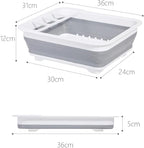 Drying Rack Kitchen, Dish Drying Rack, Dish Racks for Kitchen Counter, Dish Rack, Collapsible Dish Drying Rack—Suitable for Kitchens, motorhomes, Yachts, Campers (Off-White)
