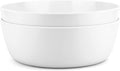 KOXIN-KARLU 11-inch Melamine Mixing and Serving Bowls, set of 2 White