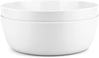 KOXIN-KARLU 11-inch Melamine Mixing and Serving Bowls, set of 2 White