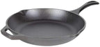 Lodge Chef Collection 10" Pre-Seasoned Cast Iron Skillet - Kitchen Essential for Frying & Searing