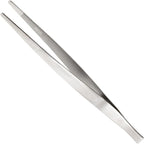 Mercer Culinary 18-8 Stainless Steel Chef Plating Tongs, Straight Tip, 6-1/8 Inch