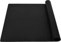 Thick Silicone Counter Mat Large 23.4"by15.6", Heat Resistant Mat for Kitchen Table/Countertop Protector/Non Stick Pastry Baking Placemats, Silicone Pad for Crafts Kids, Super Kitchen Black