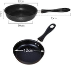 One Egg Frying Pan, Mini Induction Frying Eggs Pan, 4.7" Single Egg Durable Small Pan with Handle Heat Resistant Non Stick Pot, Portable Pan for Stove Gas Induction Hob