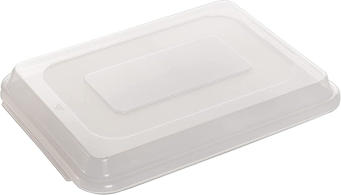 Nordic Ware Natural Aluminum Commercial Cake Pan with Lid,Rectangle Pan with Lid Silver,9 x 13,(Pack of 4)