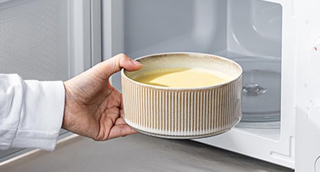 Ceramic Bowl Set of 4-22oz Cereal and Soup Bowls, Microwave and Dishwasher Safe, For Oatmeal, Salad, Pasta, Dessert and Fruit, Beige