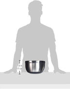 Winco 8 Quart Heavy-Duty Stainless Steel Mixing Bowl with Non-Slip Base