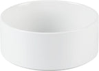 Havniva Non-Slip 8.2inch Ceramic Dog Food and Water Bowl for Large Breed Dogs, Pet Bowl for Replacement (Single Bowl, White)