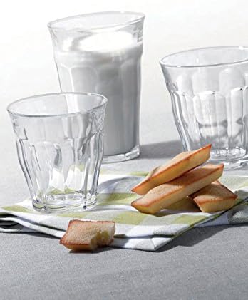 Duralex Made In France Picardie Clear Tumbler, Set of 6, 12.2 oz