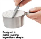 OXO Good Grips 4 Piece Stainless Steel Measuring Cups with Magnetic Snaps