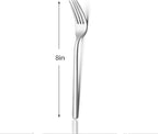 KINGSTONE Dinner Forks Set of 16, 8-Inch 18/10 Stainless Steel Forks Cutlery Silverware Forks for Home, Kitchen & Restaurant, Dishwasher Safe (Dinner Forks Set, 16-Piece)