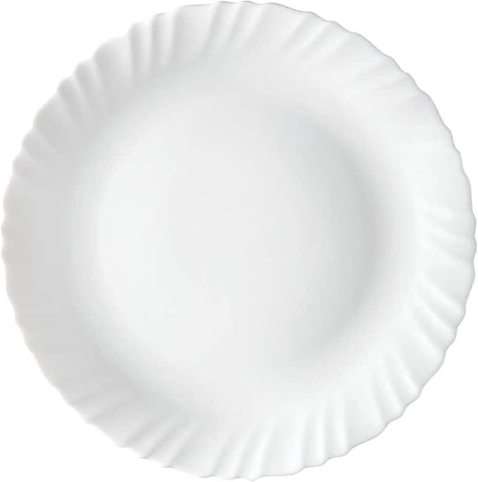 Borosil Gourmet Dinnerware Set For 6, 19 Pieces, White Dinner Plates and Bowls Sets, Chip Resistant Tempered Opal Glass, Stain Resistant, Dishwasher & Microwave Safe Dinner Set For Gifting, Serves 6