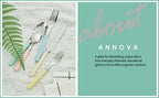 ANNOVA 20 Piece Silverware Set, Service for 4, Stainless Steel Colorful Pastel Tableware Kitchen Flatware Set Utensils, Includes Dinner Knives, Forks, Spoons, Salad Forks & Dessert Spoons (Mix 68)