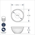 Nordic Ware Mini Prep and Serve Mixing Bowls Set, 4-Piece, Earth-Tones