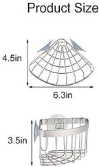 Dish Cloth Hanger+Sponge Holder +corner sink caddy Save Space Triangle 2-in-1 Sink Caddy, No Drilling with 2PCS Suckers(90° RIGHT ANGLE CORNER ONLY)
