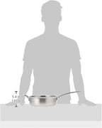 Cuisinart MCP33-24HN MultiClad Pro Stainless 3-1/2-Quart Saute with Helper and Cover Skillet, 3.5-Quart, Sauté Pan w/Helper & Cover