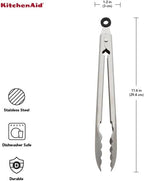 KitchenAid Stainless Steel Utility Tongs,12 Inch,(Pack of 12)