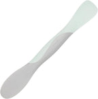 Tovolo Mini Scoop and Spread Tool for Kitchen Meal Prep Small Sandwich Spreader Spatula for Peanut Butter Jelly, Silicone BPA Free Dishwasher Safe Scooper Spreader, Blue Haze and Oyster Gray
