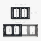 Joseph Joseph DrawerStore Expanding Cookware Organizer, Space saving storage for pan lids, baking trays - Grey