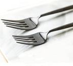 HaWare 24-Piece Silverware Set with Flatware Drawer Organizer, Stainless Steel Cutlery with 4 Steak Knives, Eating Utensils Service for 4, Mirror Polished, Dishwasher Safe-Black