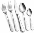 Silverware Set 30-Piece, Stainless Steel Flatware Cutlery Set for 6, Mirror Polished, Dishwasher Safe, Tableware Set for Home, Kitchen, Wedding, Party