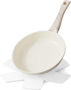 Granite Frying Pan, 8 Inch Non Stick Frying Pans, Lightweight Nonstick Pans for Omelets & Eggs, PFOA & PFAS Free Non-toxic Cookware Chef's Pan, Induction Compatible Fast & Even Heat Skillet