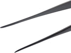 Mercer Culinary 18-8 Stainless Steel Precision Plus Chef Plating Tong, Fine Point, 6-1/8 Inch, Matte Black
