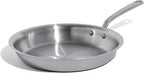 Made In Cookware | 12-Inch Stainless Steel Frying Pan | 5 Ply Stainless Clad | Professional Cookware | Crafted in Italy | Induction Compatible