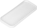 DecorRack Sponge Holder for Kitchen Sink, Bathroom and Kitchen Sink Organizer, Flexible & Durable Soap Dish for Any Countertop (White, 1 Pack)