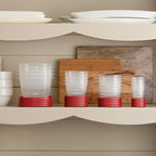 Rubbermaid Easy Find Lids Food Storage Container, 14 Cup, Red 2 Pack