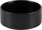 Havniva Ceramic 6.1inch Non-Slip Dog Food and Water Bowl for Small & Medium Breed Dogs,Pet Bowl for Replacement, Protects Cervical Spine (Black)