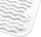 MicoYang Silicone Dish Drying Mat for Multiple Usage,Easy clean,Eco-friendly,Heat-resistant Silicone Mat for Kitchen Counter or Sink,Refrigerator or Drawer Liner White S 12 inches x 6 inches